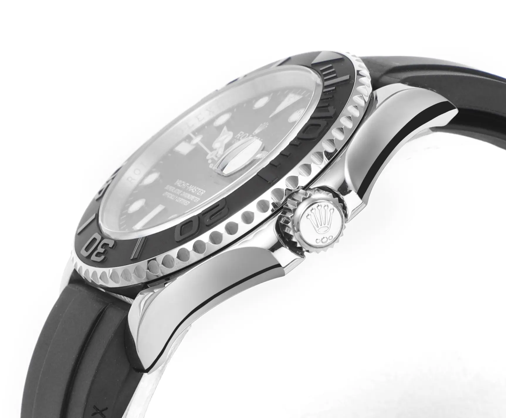 Rolex Yacht-Master 42mm – Black Dial, Stainless Steel Case, Black Rubber Strap by Official Store - Image 7