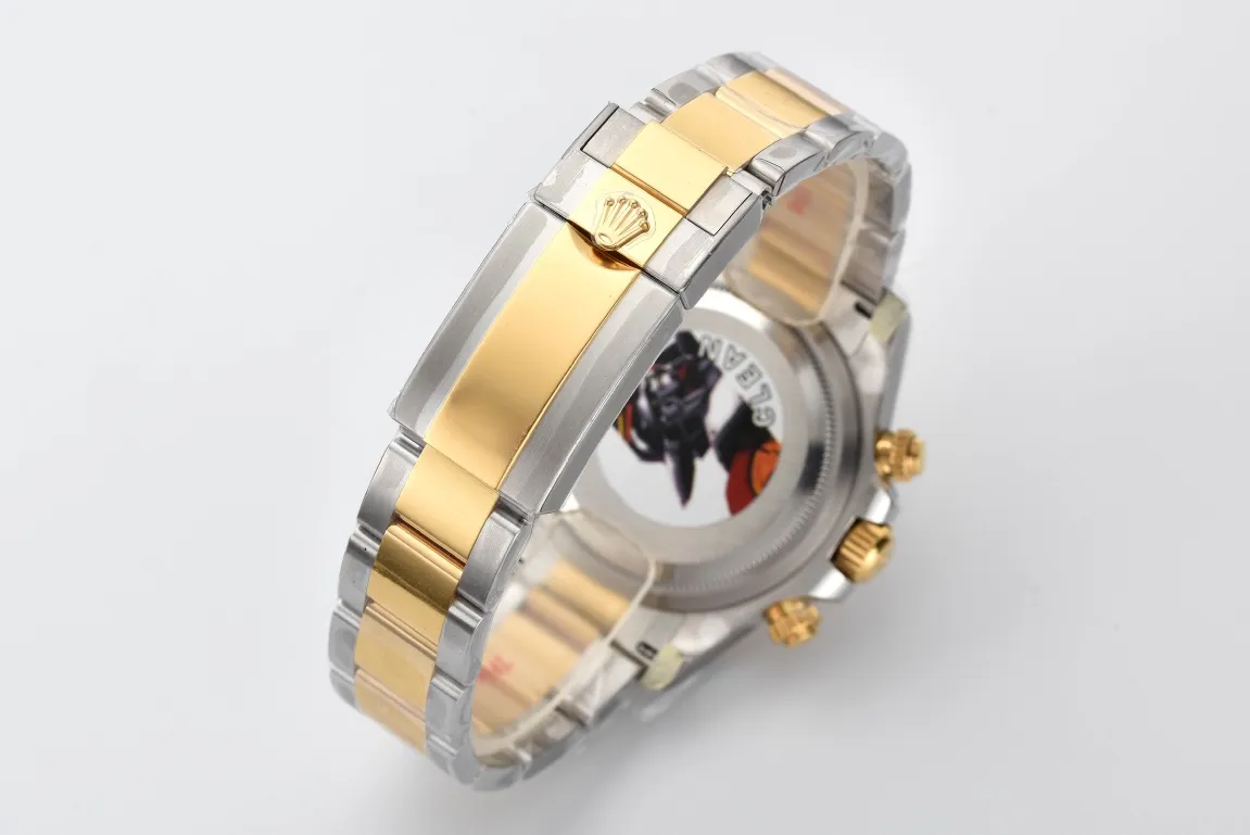 Rolex Daytona with Black Enamel Dial and Moissanite Stones - Image 7