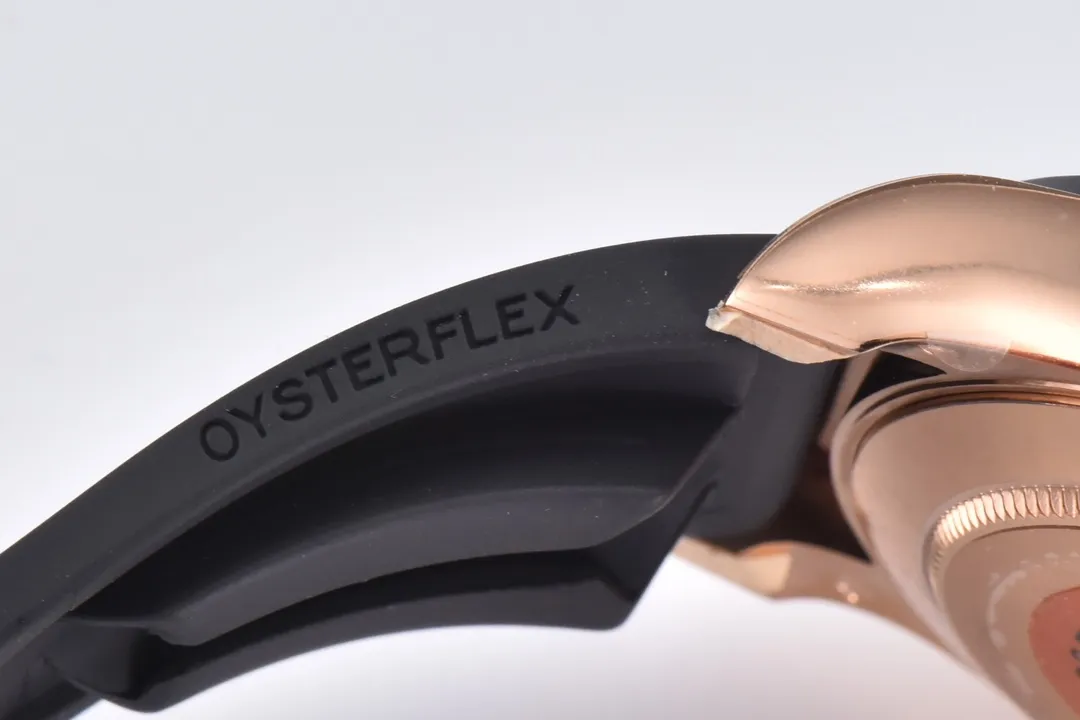 Rolex Daytona Watch – Black Dial with Rubber Strap - Image 7