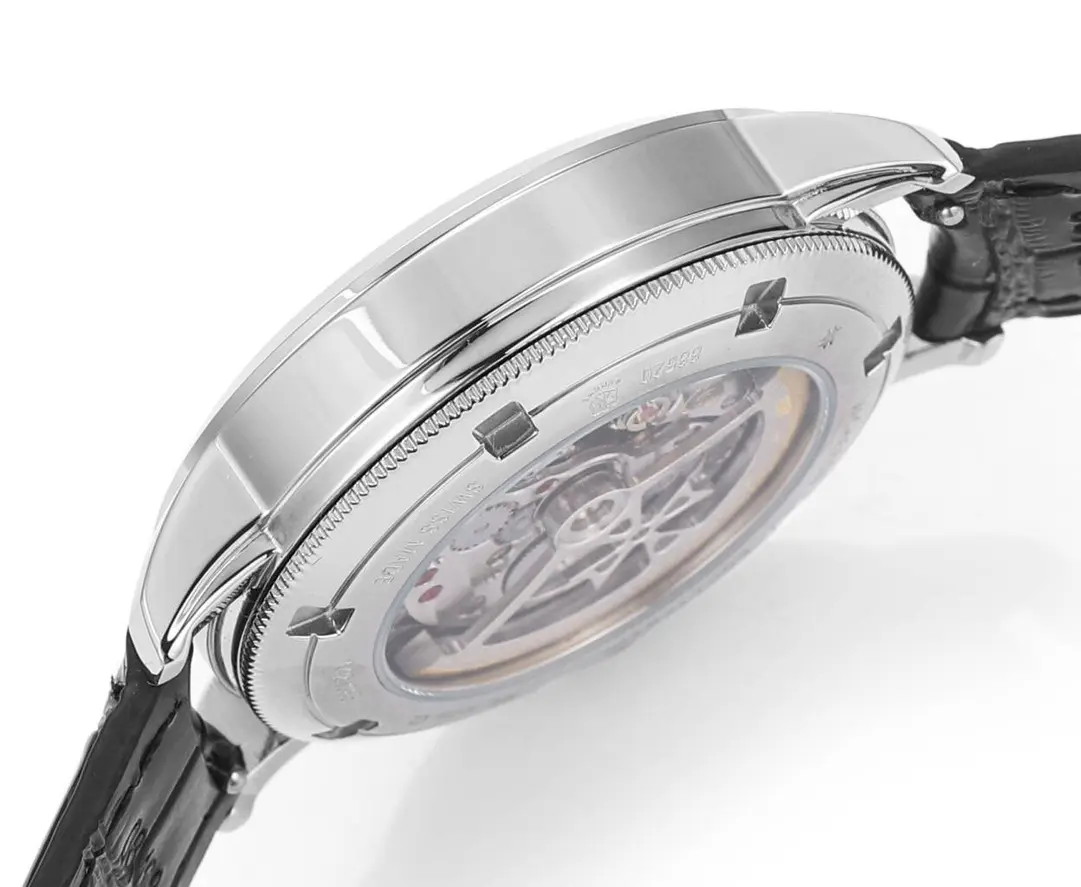 Vacheron Constantin Traditionnelle 83520/000R-9909 – Silver Dial, Black Leather Strap, Multi-Function - Image 4