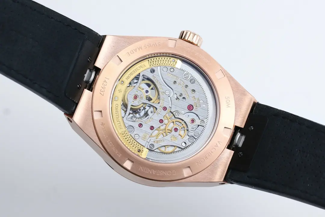 Vacheron Constantin Overseas Tourbillon – Rose Gold Case, Blue Dial, Leather Strap Best - Image 7