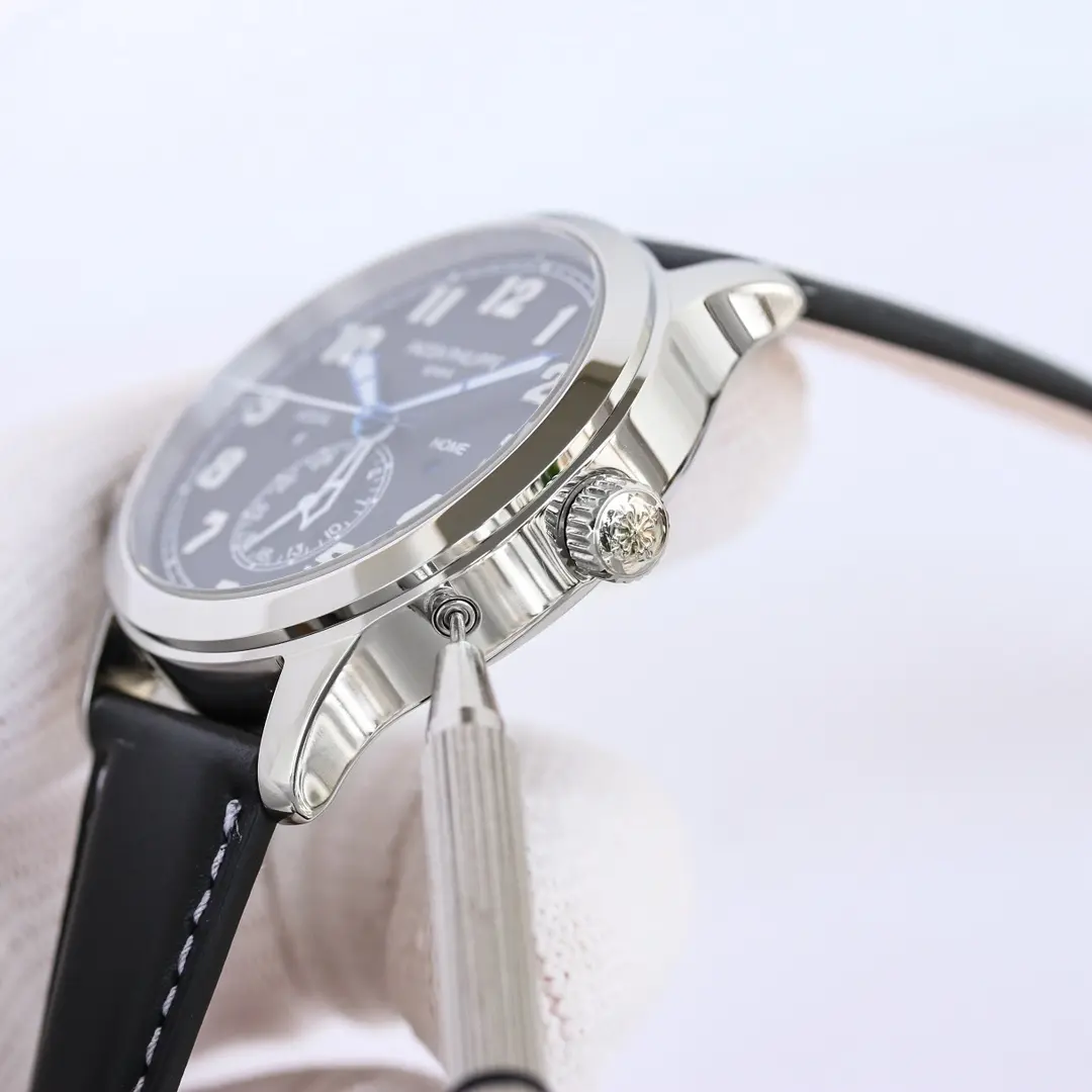 Patek Philippe Calatrava Pilot Travel Time Black Dial - Image 7
