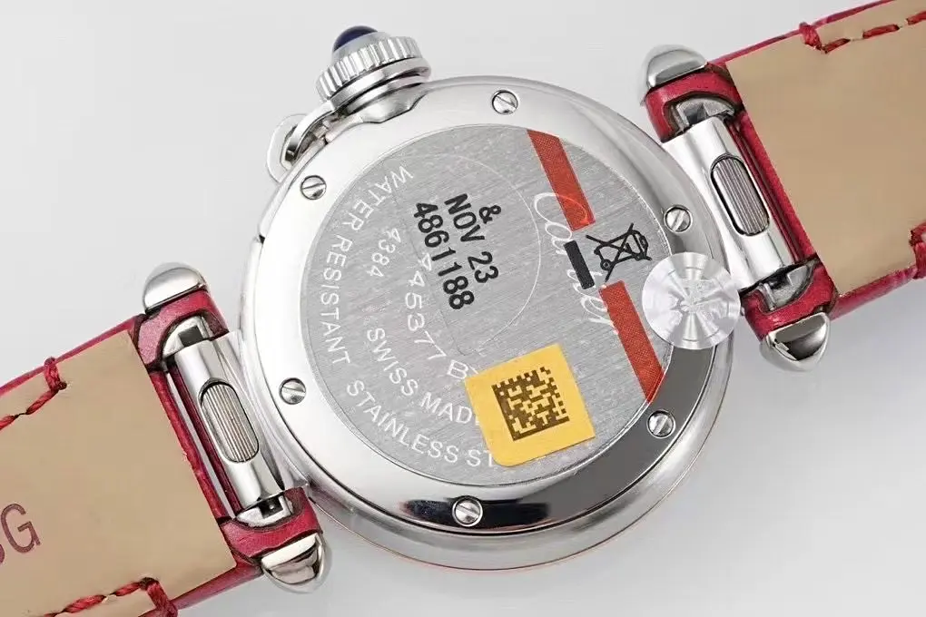Cartier Pasha de Cartier Ladies Watch Red Leather - Image 4