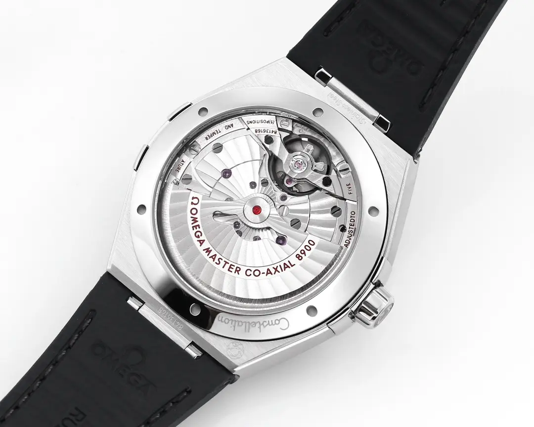 Omega Constellation Meteorite Watch Black Leather - Image 8