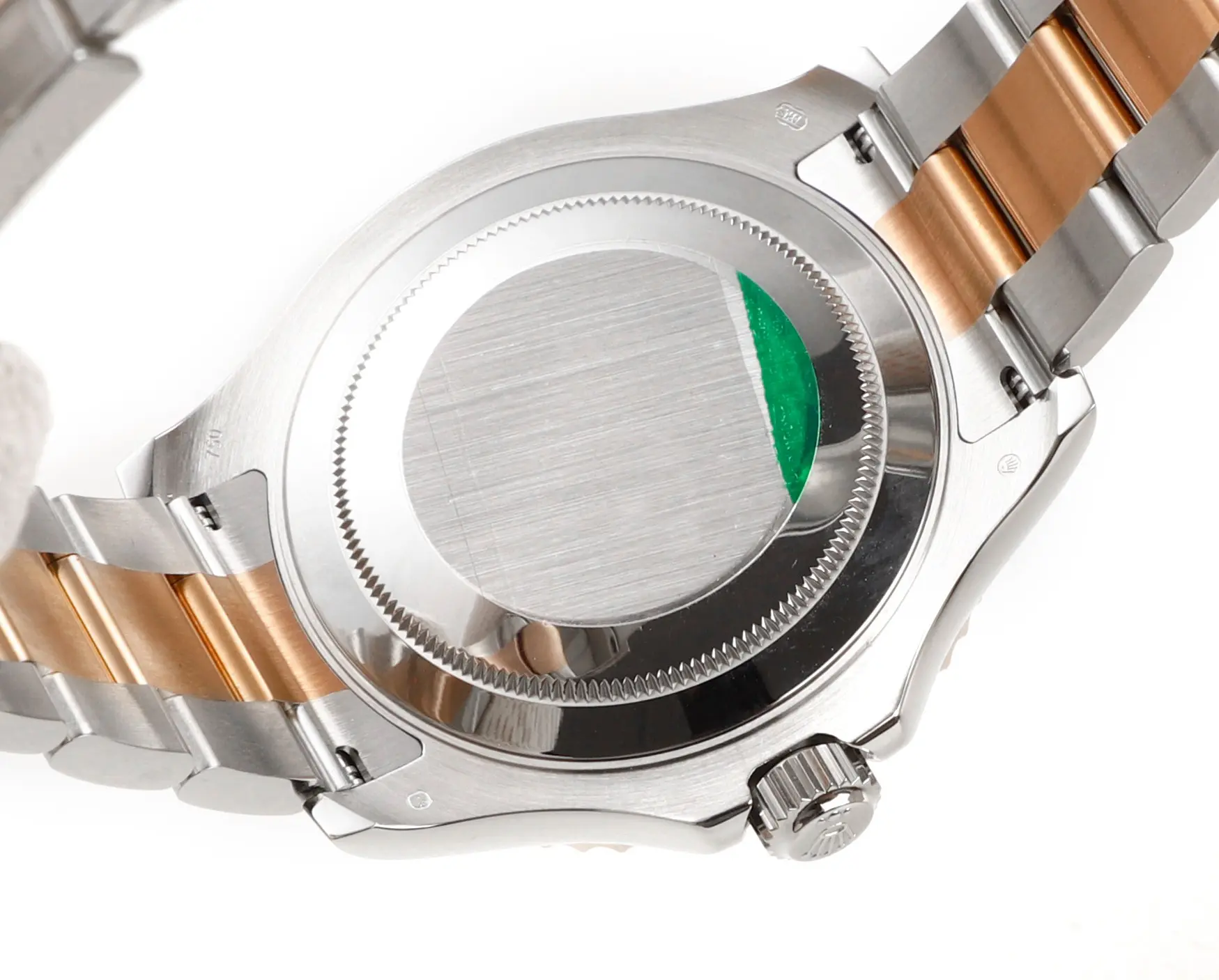 Rolex Yacht-Master 42mm Two-Tone Stainless Steel & 18k Everose Gold with Black Dial Automatic - Image 8