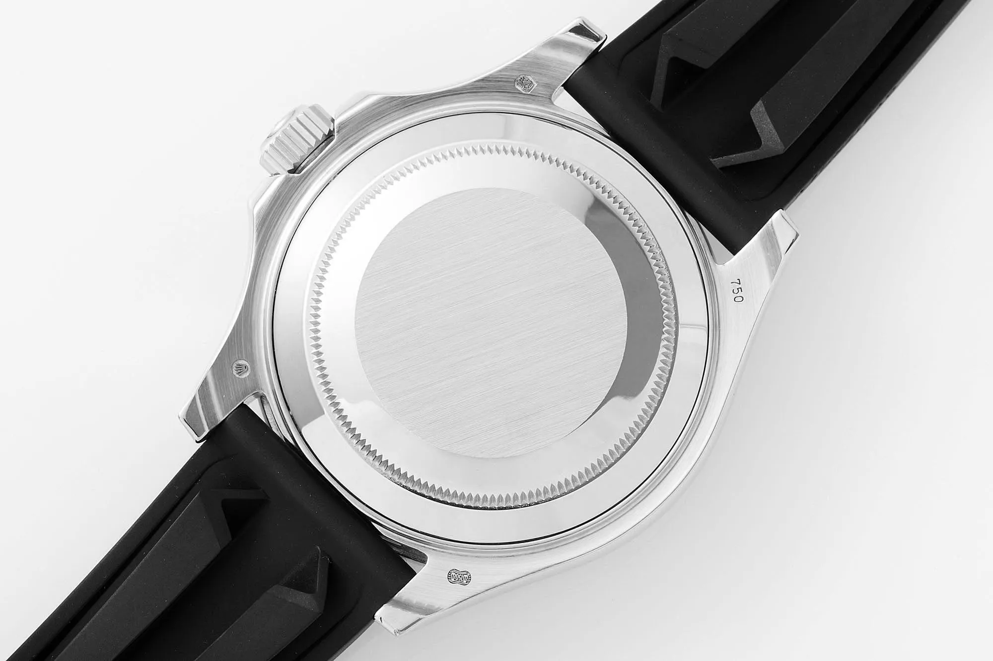 Rolex Yacht-Master “Heavy Edition” – Black Dial with Rainbow Bezel, Rubber Strap - Image 8