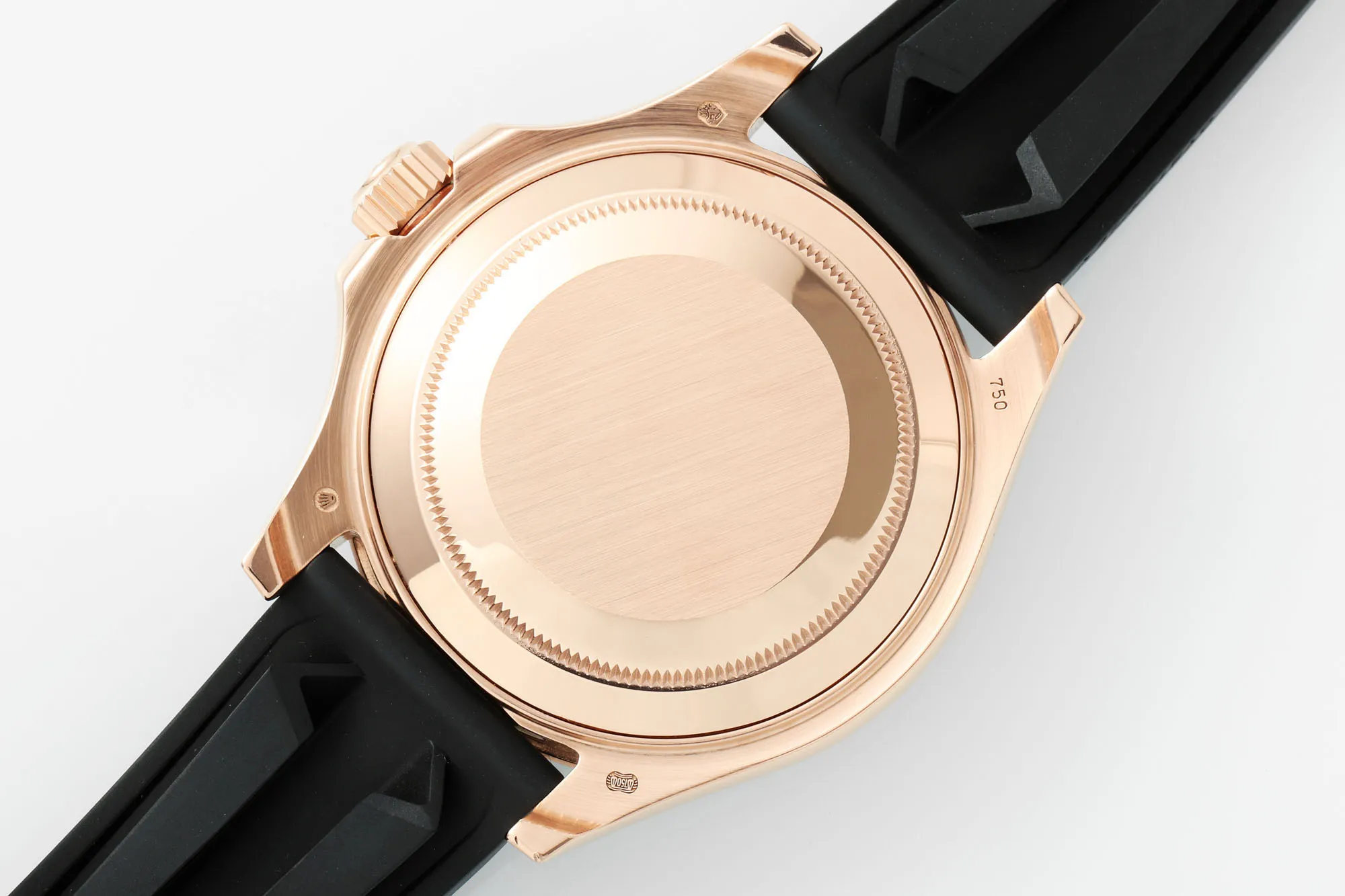 Rolex Yacht-Master Rose Gold Black Rubber - Image 8