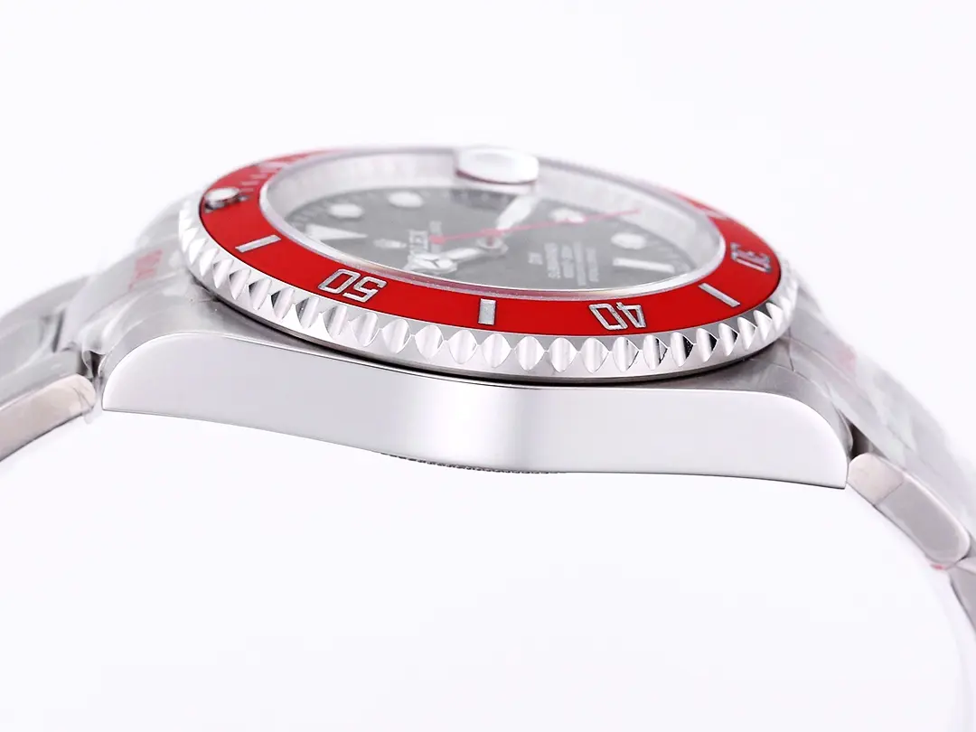 Rolex Submariner PARAKEET – Custom Black Gradient Green Dial with Red Bezel – 904L Stainless Steel by Official Store - Image 8