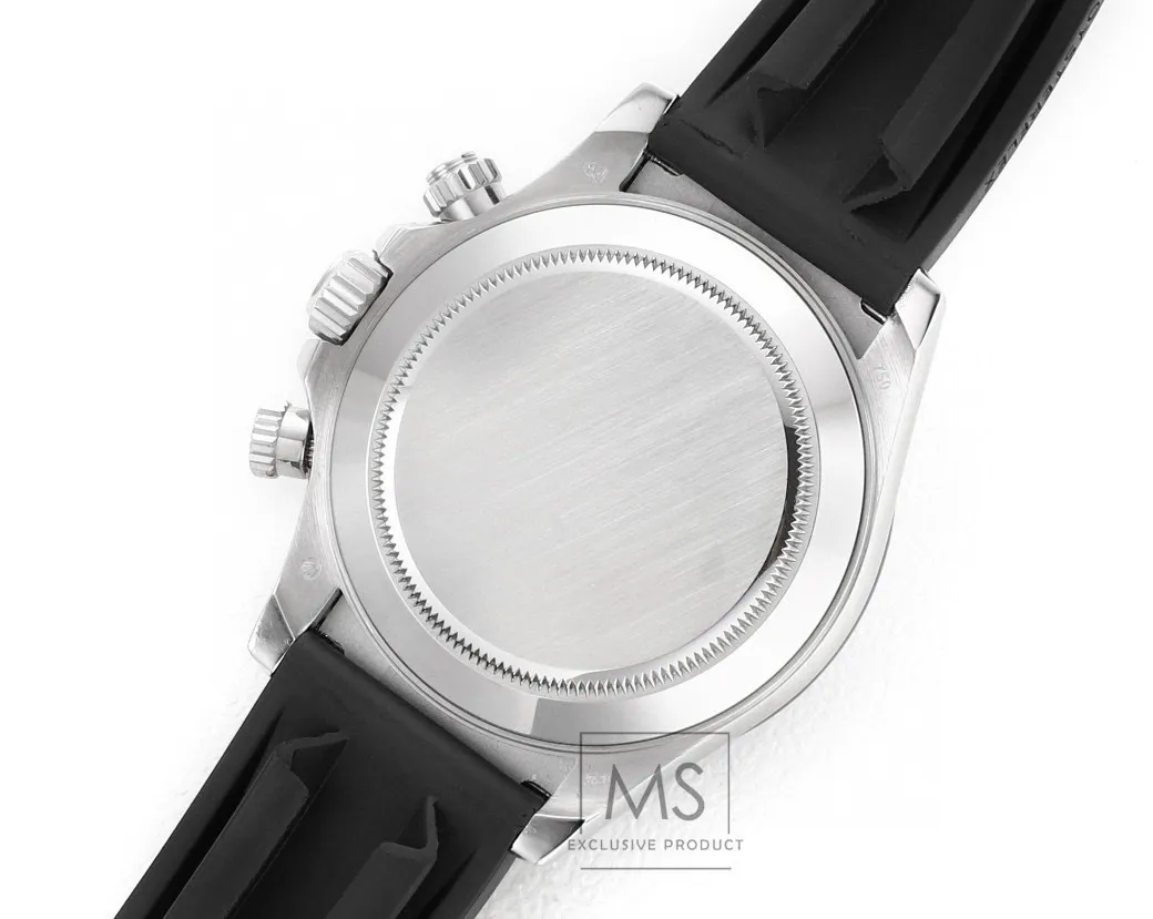 Rolex Daytona 4130 – Black Rubber Strap, Panda Dial, Ultra-Thin Case by Official Store - Image 8