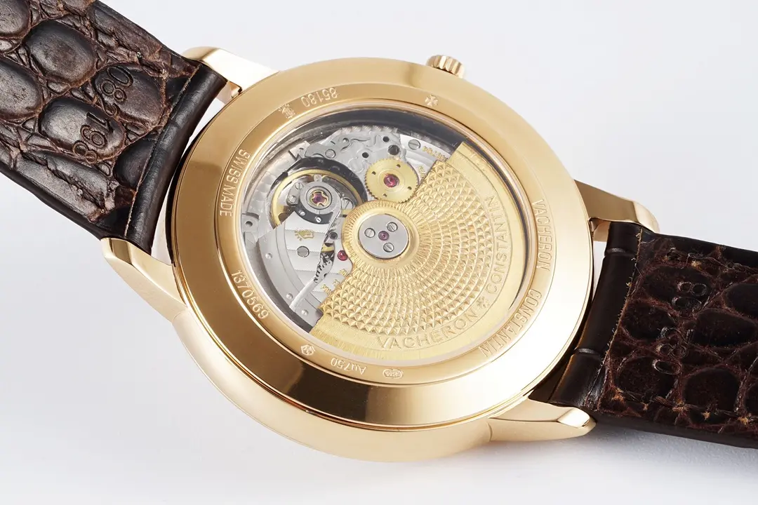 Vacheron Constantin Patrimony 85180 – Gold Case, Brown Leather Strap, Minimalist Design, Best - Image 3
