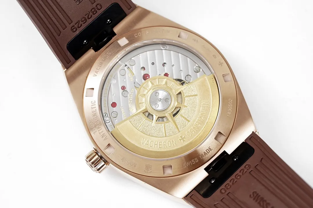 Vacheron Constantin Overseas – Rose Gold Case, Brown Strap, Interchangeable Band System - Image 8