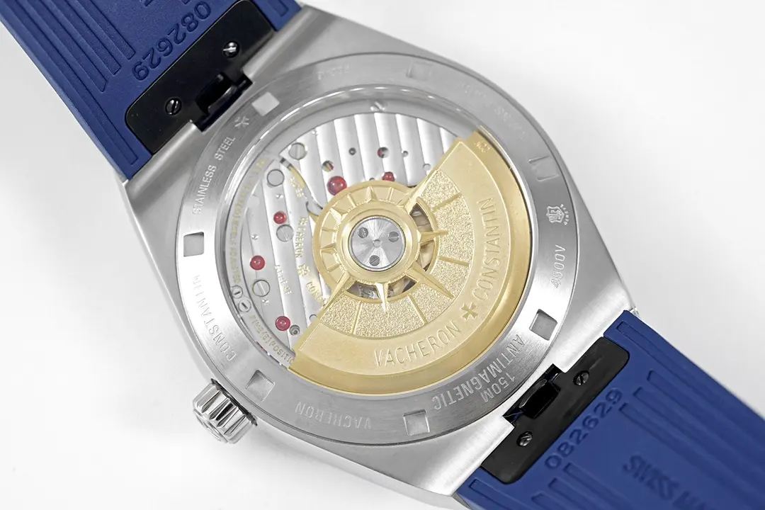 Vacheron Constantin Overseas Blue Dial Stainless Steel Watch with Interchangeable Rubber Strap – 41mm – Quality - Image 8