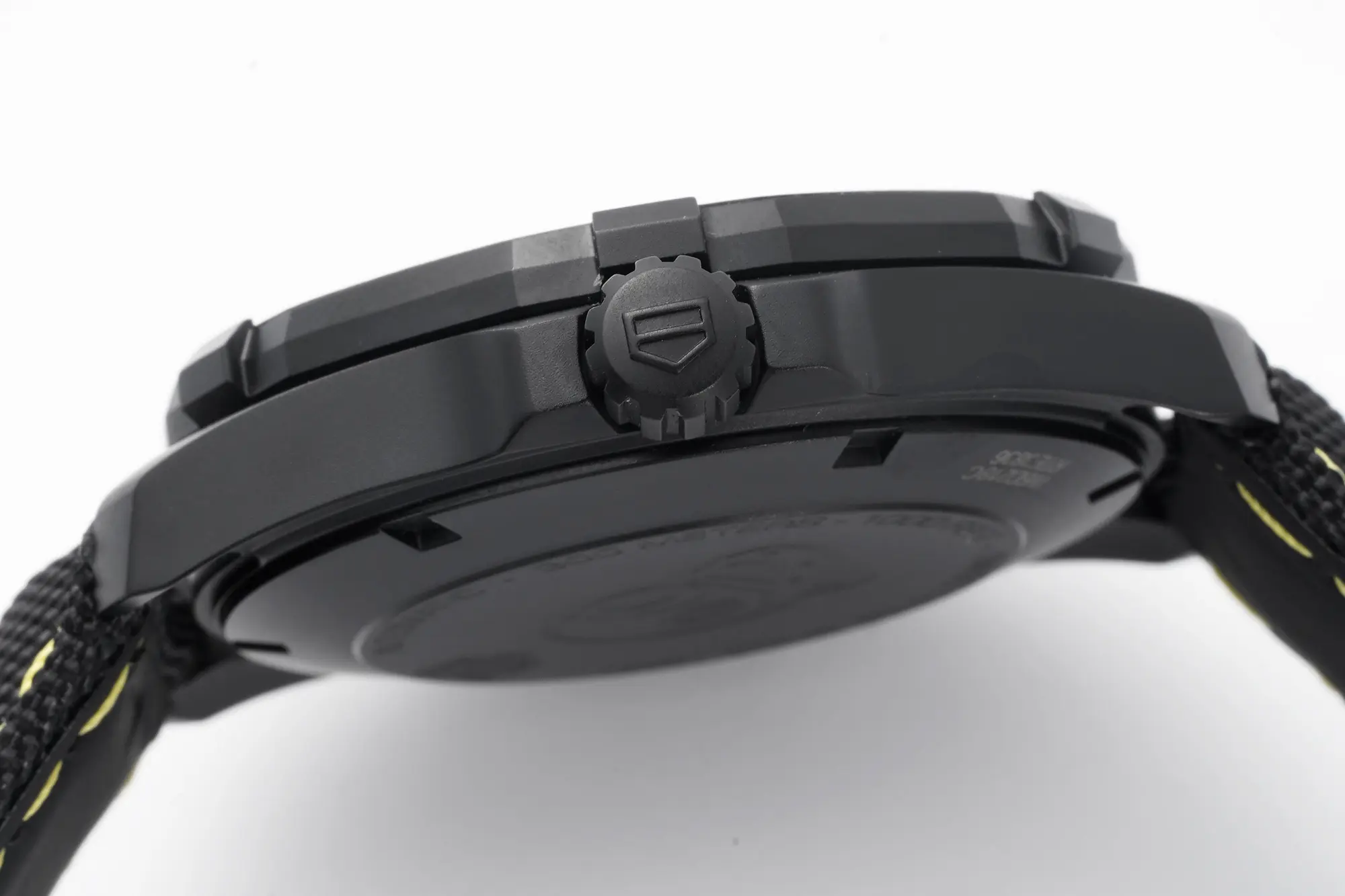 TAG Heuer – Black Carbon Fiber Dial, Yellow Stitching Strap, Formal & Casual Style, SW200 Movement - Image 8