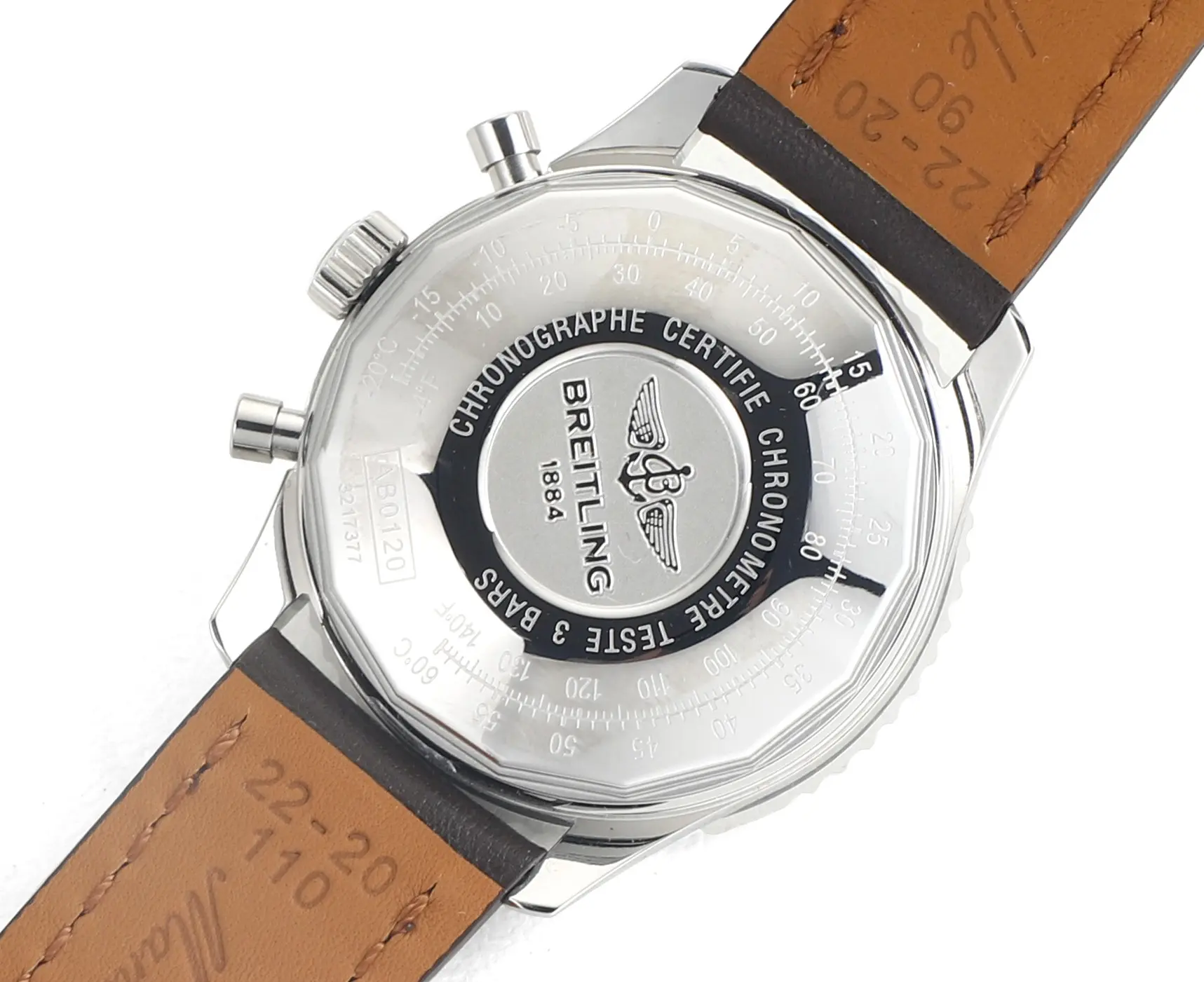 Breitling Navitimer Chronograph Silver Leather - Image 8