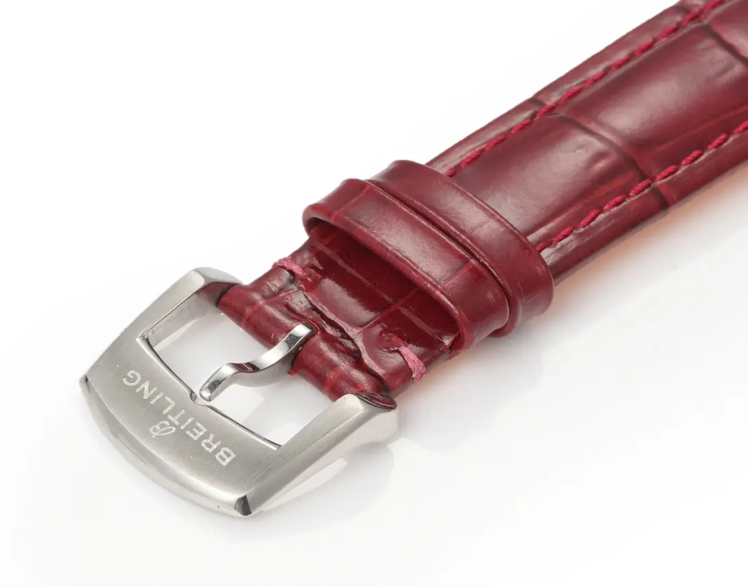 Breitling Navitimer Automatic Silver Red Leather - Image 8
