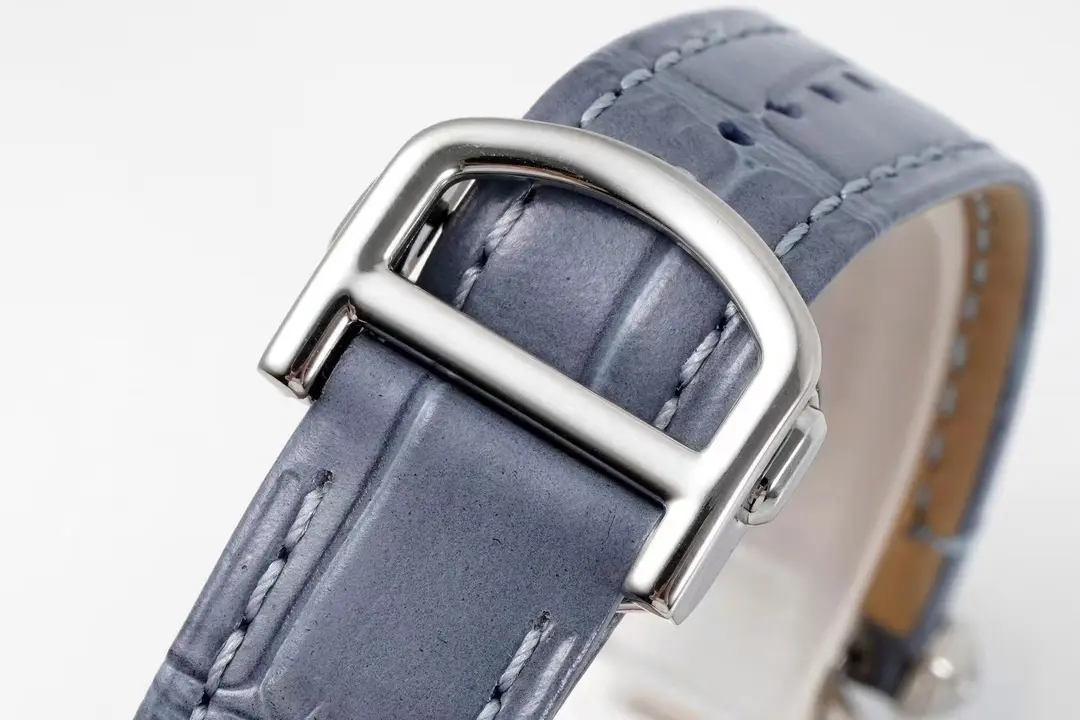 Cartier Pasha de Cartier Watch Rose Gold Blue Leather - Image 8