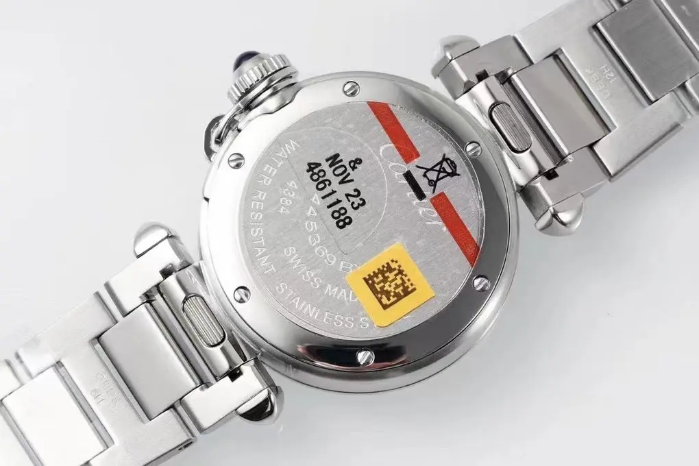 Cartier Pasha de Cartier Watch Silver Stainless Steel - Image 8
