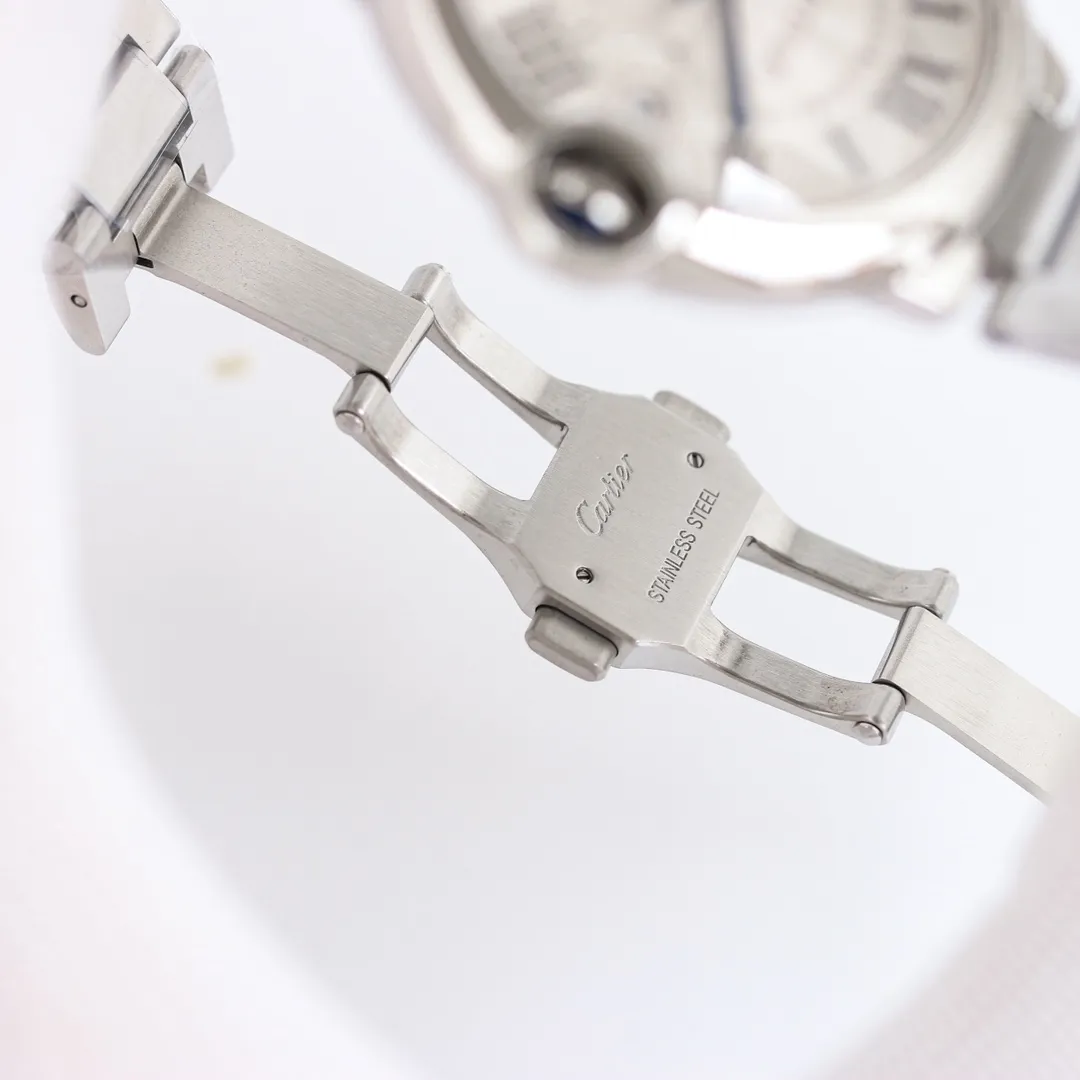 Cartier Ballon Bleu 40 Steel Watch Silver - Image 7