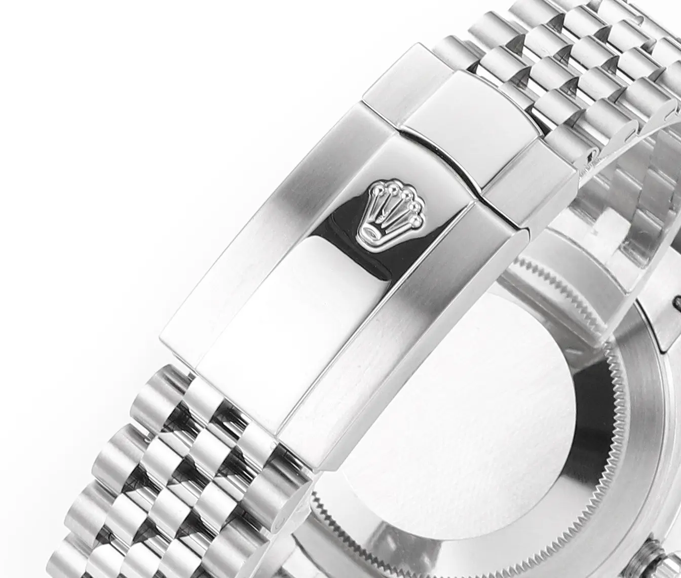 Rolex Datejust 41mm Watch – Silver with Blue Dial, Diamond Markers - Image 9