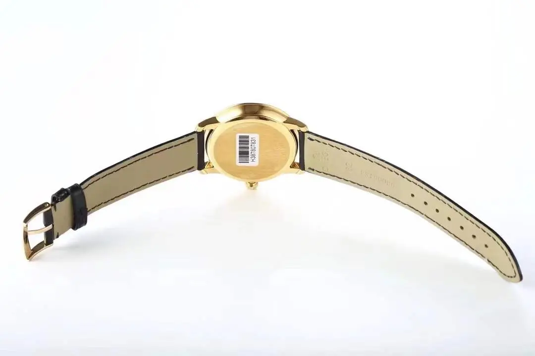 Omega De Ville Gold Watch Black Strap - Image 3