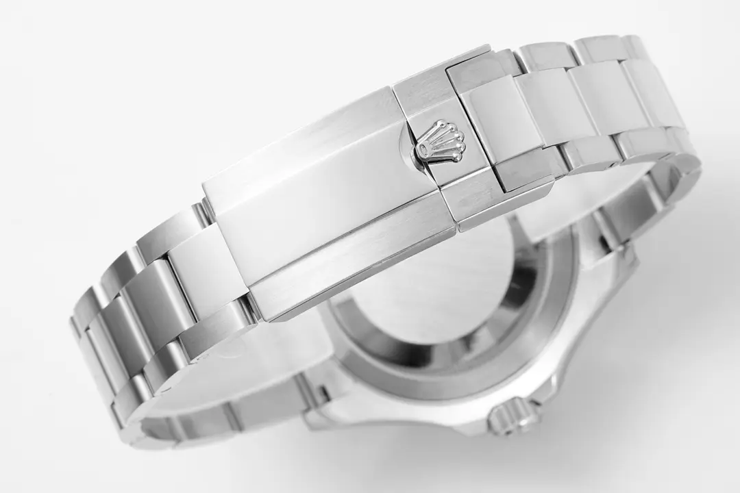 Rolex Yacht-Master 42mm Stainless Steel Watch with Black Dial and Oyster Bracelet - Image 9