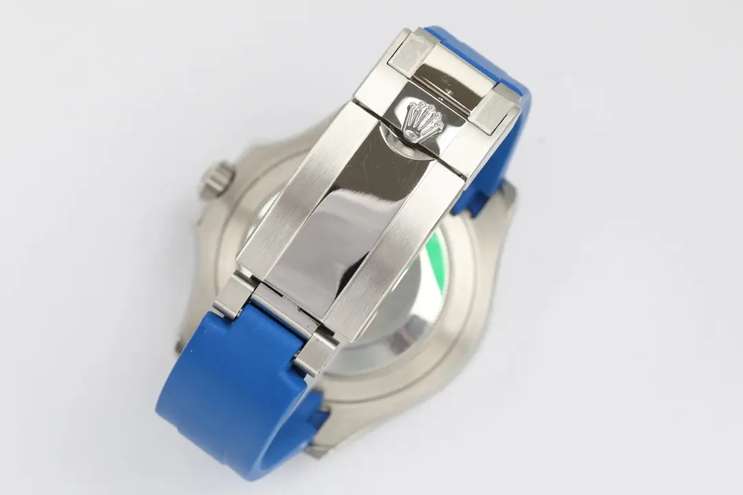 Rolex Yacht-Master 42 Blue Dial Stainless Steel Case with Blue Rubber Strap - Image 9