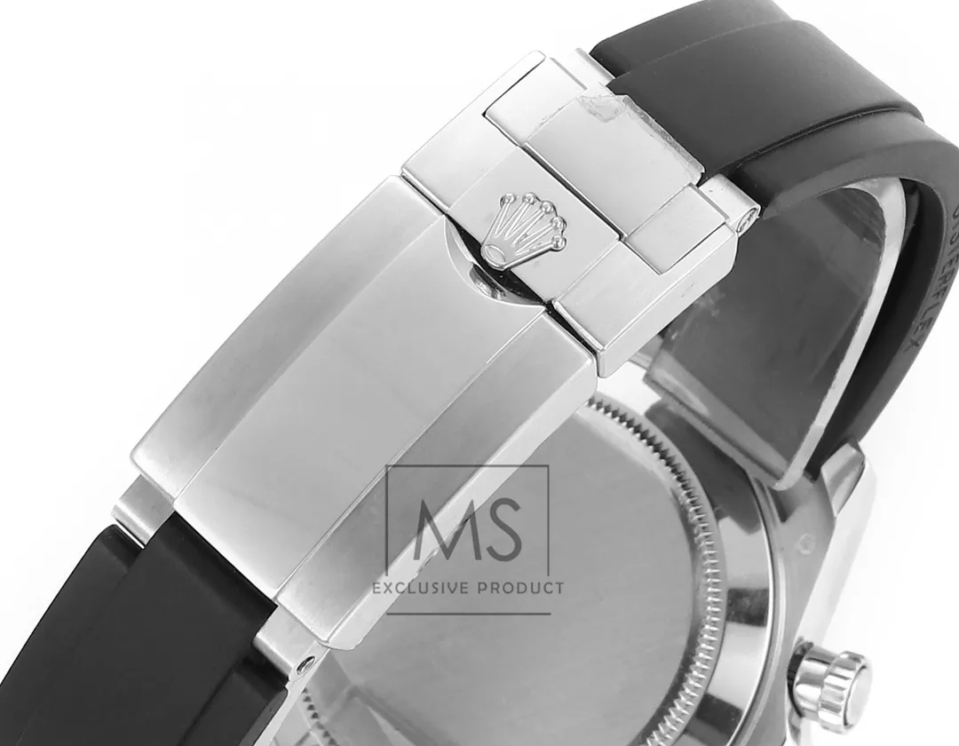 Rolex Daytona 4130 Black Dial Rubber Strap Men’s Chronograph - Image 9