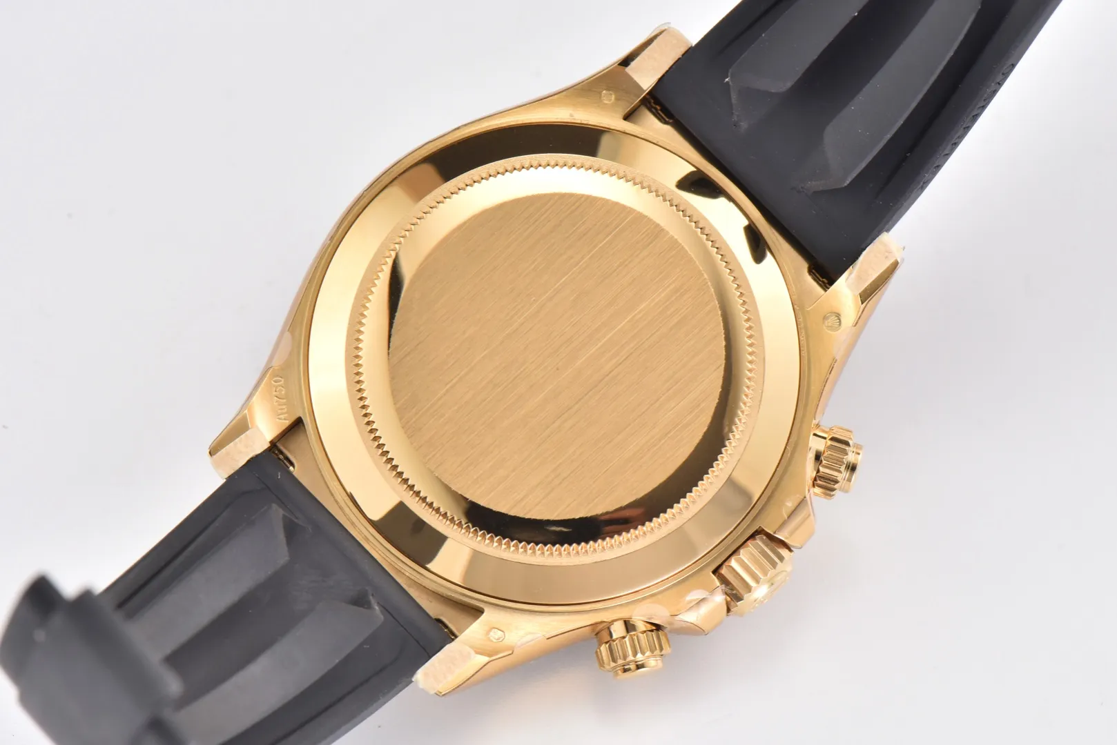 Rolex Daytona Little Devil – Black Dial, Gold Case, Rubber Strap - Image 9