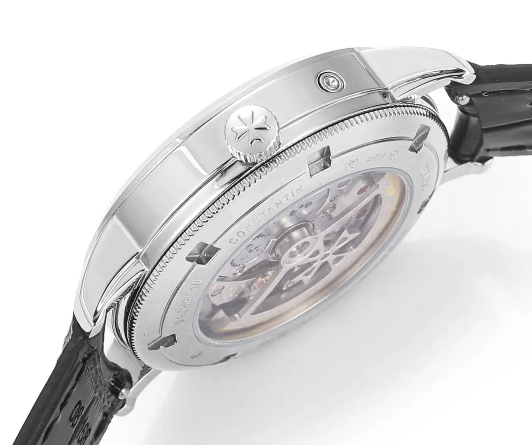 Vacheron Constantin Traditionnelle 83520/000R-9909 – Silver Dial, Black Leather Strap, Multi-Function - Image 3