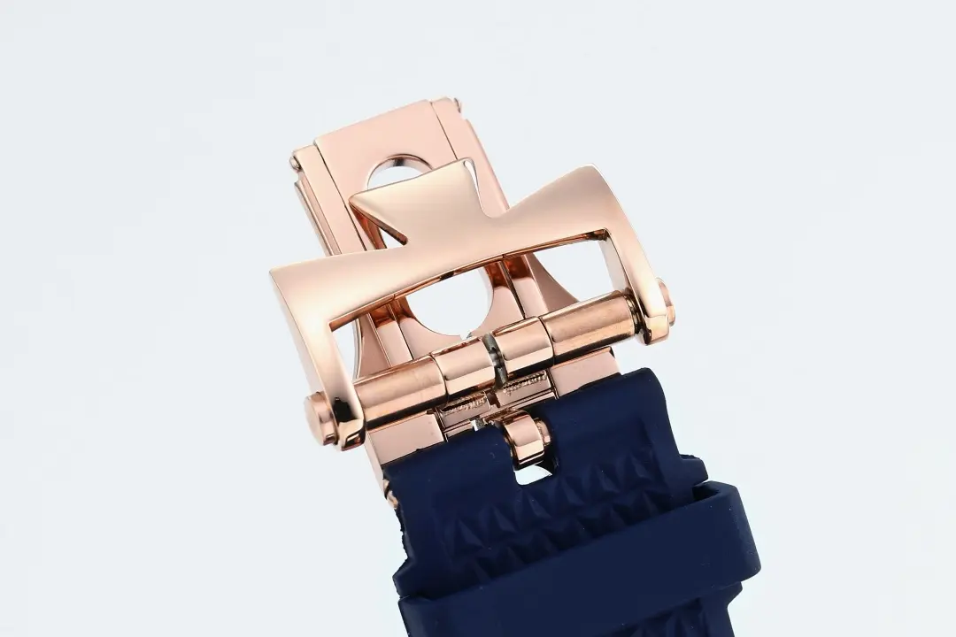 Vacheron Constantin Overseas Tourbillon – Rose Gold Case, Blue Dial, Rubber Strap - Image 9
