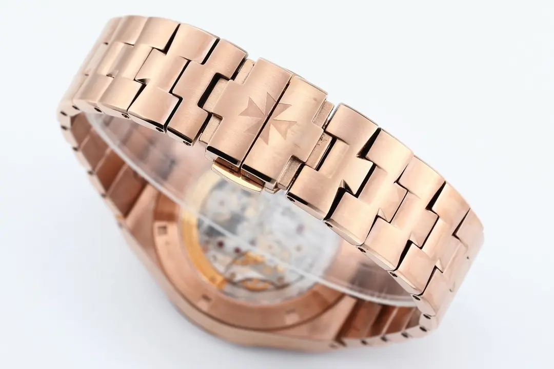 Vacheron Constantin Overseas Tourbillon – Rose Gold Case, Blue Dial, Steel Bracelet - Image 9