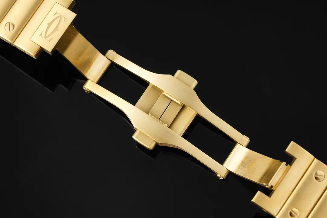 Cartier Santos de Cartier Watch Gold White - Image 3
