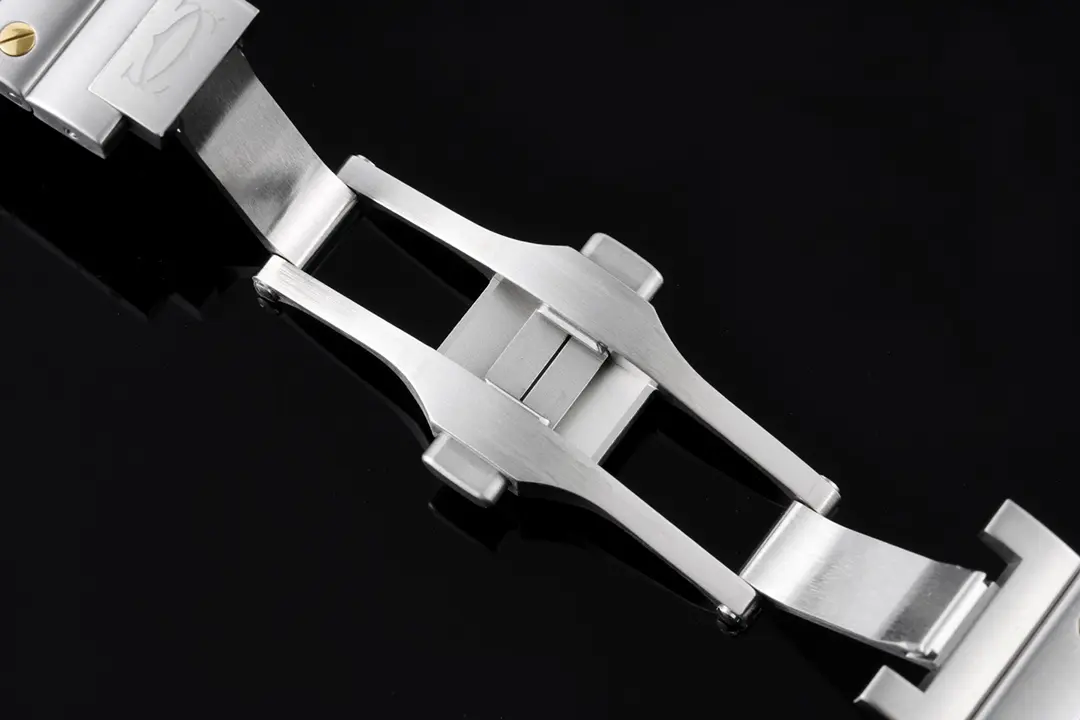 Cartier Santos de Cartier Watch Silver Gold White - Image 3
