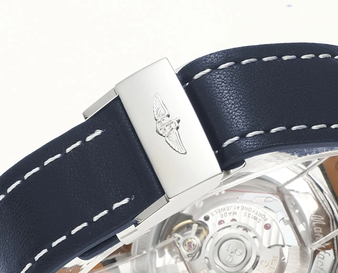 Breitling Navitimer 1 B01 Chronograph Blue Leather - Image 9