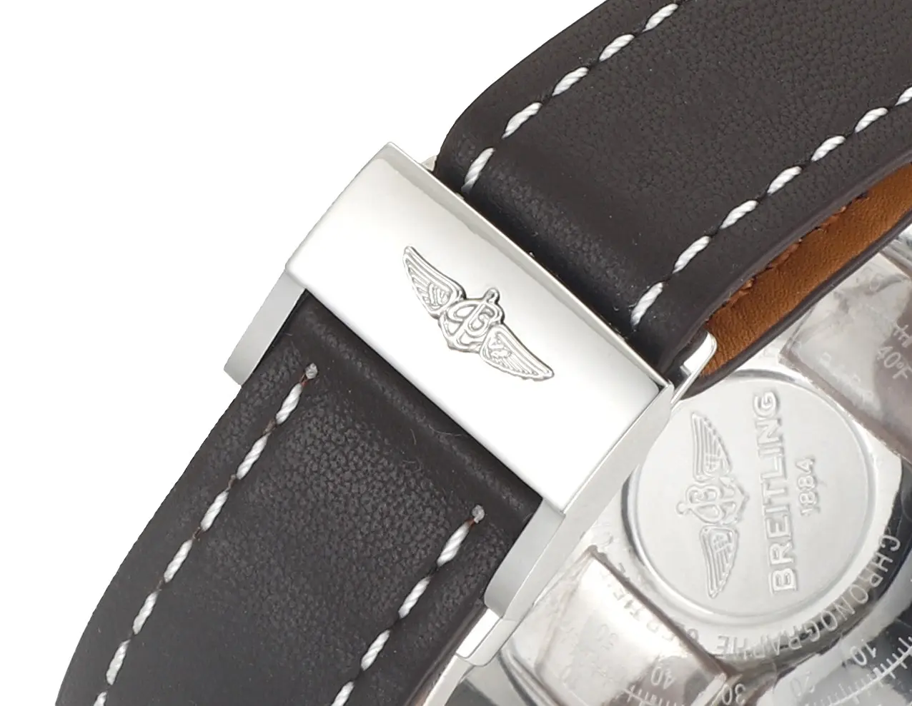 Breitling Navitimer Chronograph Silver Leather - Image 9