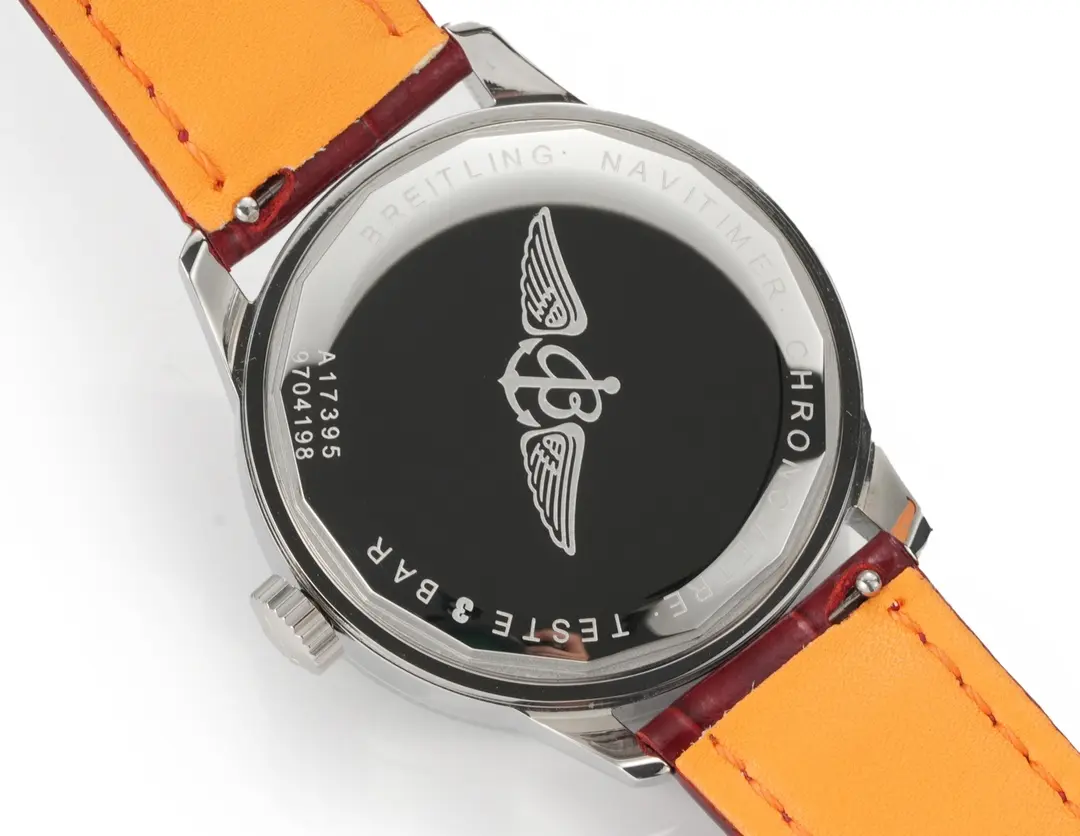 Breitling Navitimer Automatic Silver Red Leather - Image 9
