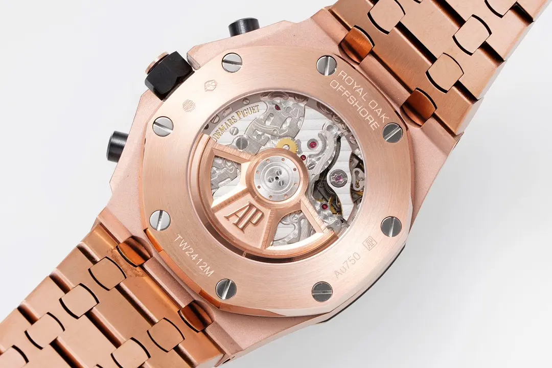 Audemars Piguet Royal Oak Offshore Rose Gold Blue Dial Chronograph - Image 9