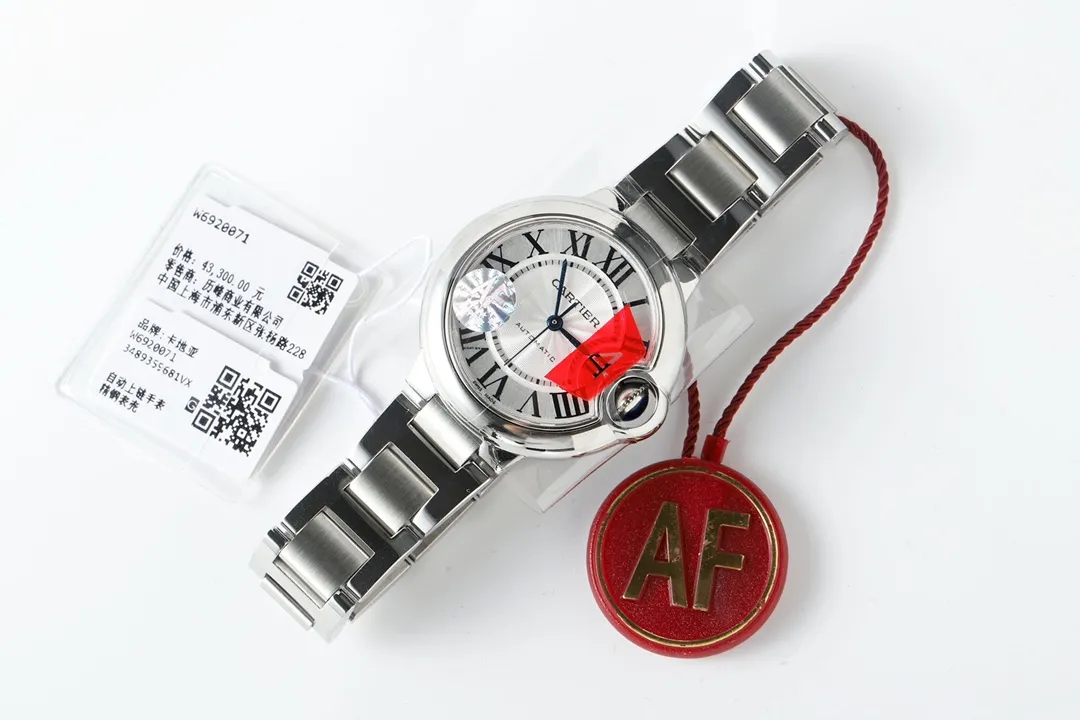 Cartier Ballon Bleu 33mm Silver Watch - Image 6