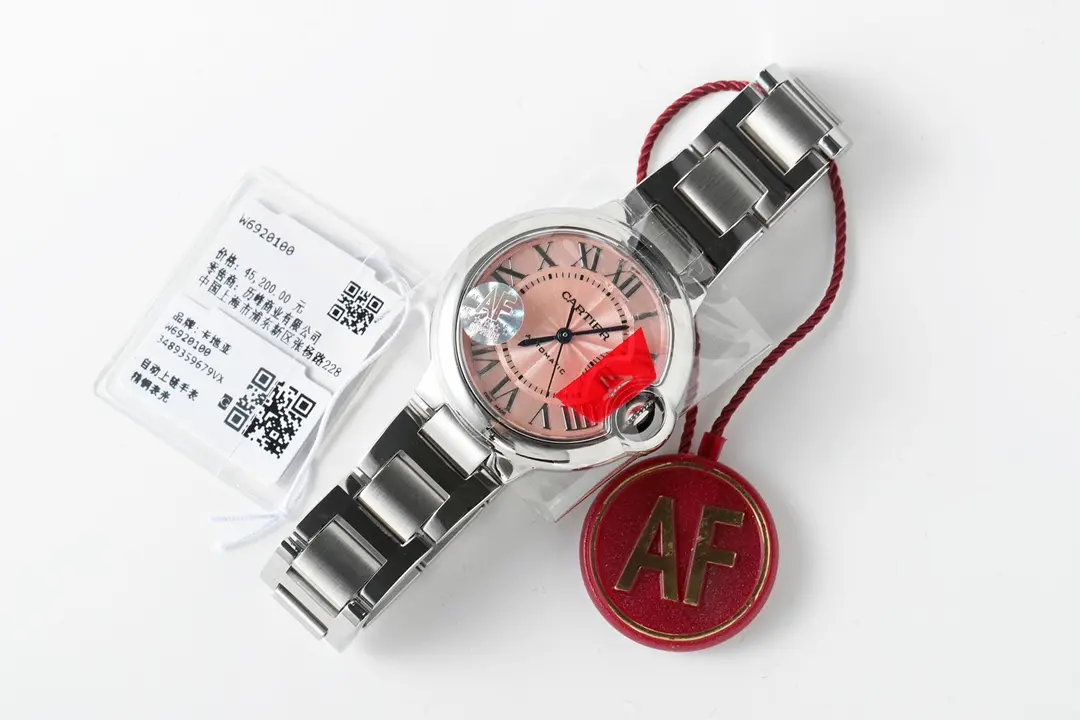 Cartier Ballon Bleu 33mm Pink Dial Steel - Image 9