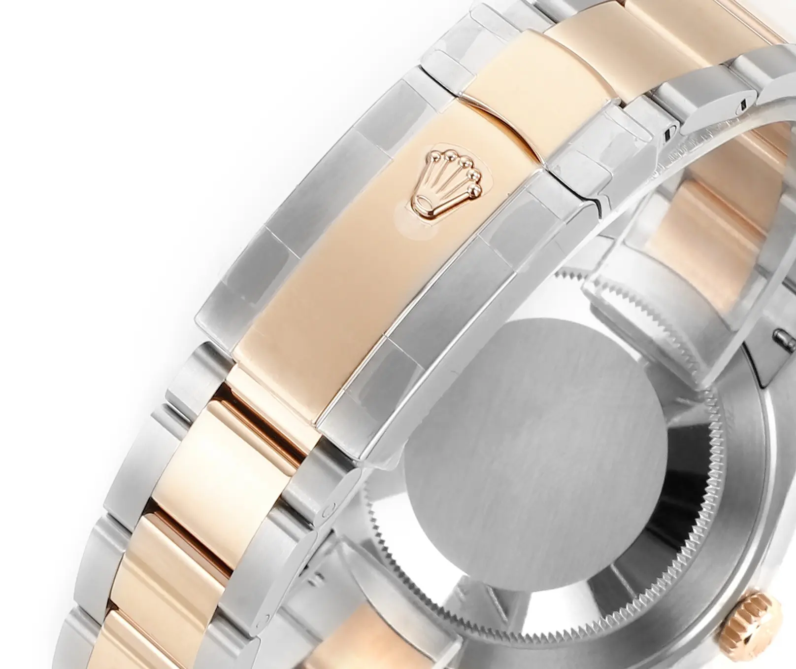Rolex Datejust 41mm Two-Tone Rose Gold and Stainless Steel Watch with Diamond Dial - Image 9